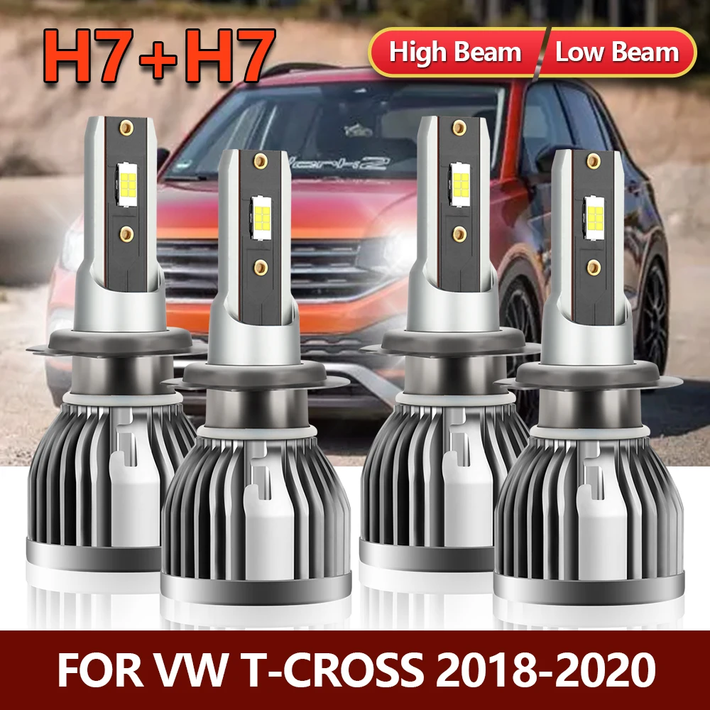 4x H7 LED Headlight Bulb Combo High Low Car Brightness CSP Turbo Lamp Kit For VW T-Cross 2018 2019 2020
4x H7 LED Headlight Bulb Combo High Low Car Brightness CSP Turbo Lamp Kit For VW T-Cross 2018 2019 2020