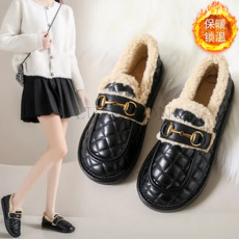 Women Flat Bottomed Round Toe Casual Women Sports Shoes Loafers Fur Dress Winter Vintage Casual Shoes New Lace Up Rubber
Women Flat Bottomed Round Toe Casual Women Sports Shoes Loafers Fur Dress Winter Vintage Casual Shoes New Lace Up Rubber