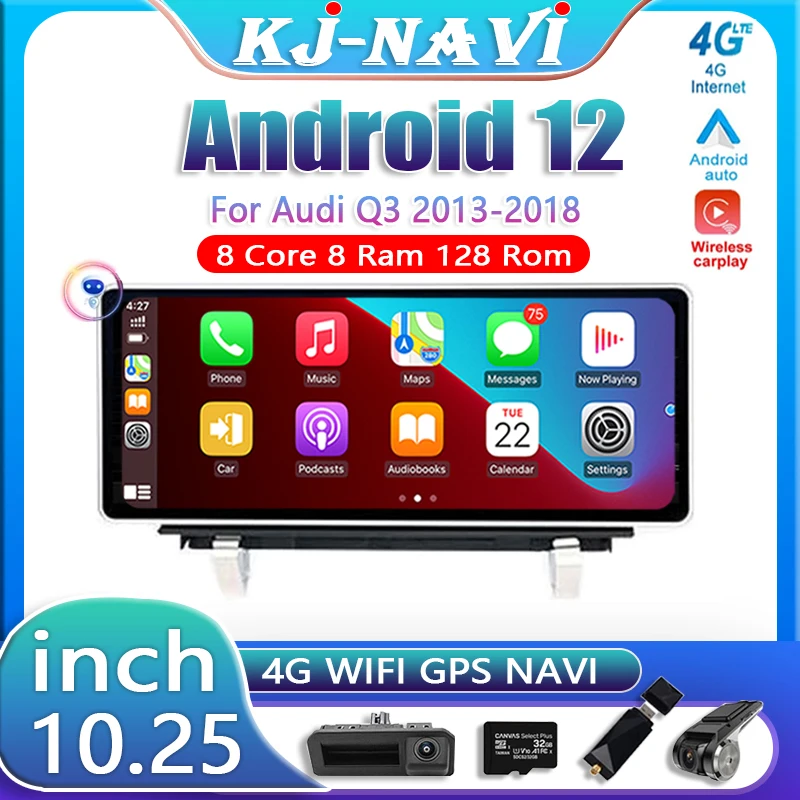 10.25 Inch Android 12 Touch Screen Stereo Radio For Audi Q3 2013-2018 Auto Carplay Monitors Multimedia Player Car Accessories
10.25 Inch Android 12 Touch Screen Stereo Radio For Audi Q3 2013-2018 Auto Carplay Monitors Multimedia Player Car Accessories