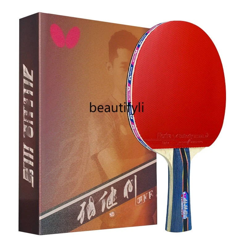 Table Tennis Rackets Straight Shakehand Grip High Elastic Inverted Rubber on Both Sides Carbon Baseplate Single Shot
Table Tennis Rackets Straight Shakehand Grip High Elastic Inverted Rubber on Both Sides Carbon Baseplate Single Shot