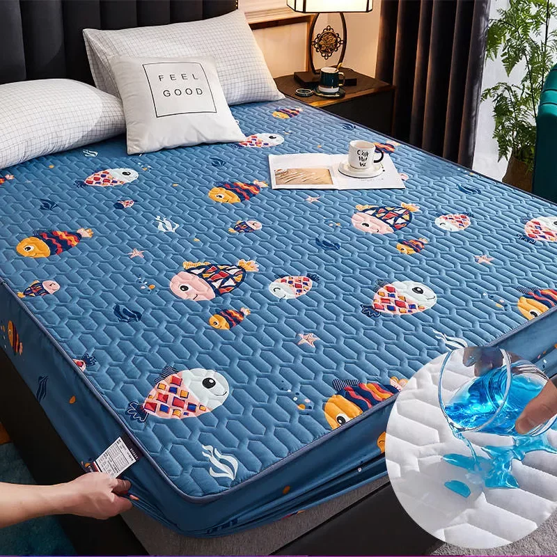 New Design Large Quilted Waterproof Mattress Cover Fully Jacquard Printed Fabric Mattress Protector Soft Pad for Home Bed Decor
New Design Large Quilted Waterproof Mattress Cover Fully Jacquard Printed Fabric Mattress Protector Soft Pad for Home Bed Decor