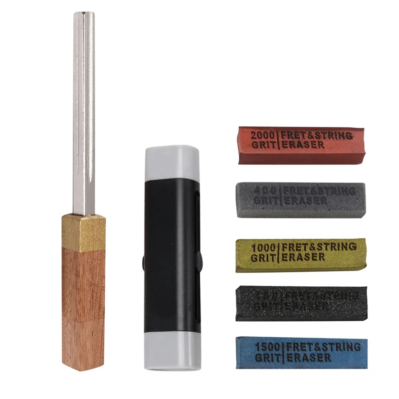 Fret Erasers Kit For Guitar,Fret Cleaner,Frets Polish Tools,Guitar File,Rust Remove Pen (100&400&1000&1500&2000 Grit)
Fret Erasers Kit For Guitar,Fret Cleaner,Frets Polish Tools,Guitar File,Rust Remove Pen (100&400&1000&1500&2000 Grit)