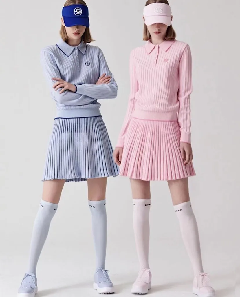 UTAA Heavy Craft Thick Sweater Suit Golf Dress Women's Lapel Top Temperament Korean Sports Golf Suit Skirt
UTAA Heavy Craft Thick Sweater Suit Golf Dress Women's Lapel Top Temperament Korean Sports Golf Suit Skirt