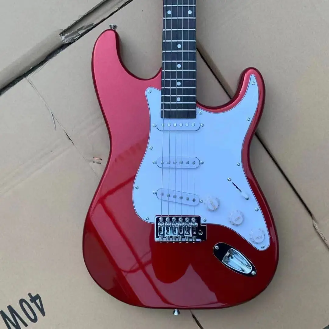 High Quality Custom Body 6 String Rosewood Fingerboard Stratocast-er Electric Guitar 22 Fret Special Price Package Bling Wine
High Quality Custom Body 6 String Rosewood Fingerboard Stratocast-er Electric Guitar 22 Fret Special Price Package Bling Wine