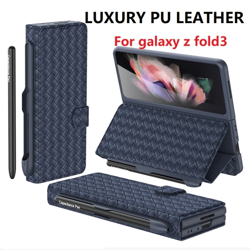 Luxury PU Leather Phone Case for Samsung Galaxy Z Fold3 5G For galaxy Z Fold 3 Card Pocket Mobile Phone Cases Cover
Luxury PU Leather Phone Case for Samsung Galaxy Z Fold3 5G For galaxy Z Fold 3 Card Pocket Mobile Phone Cases Cover