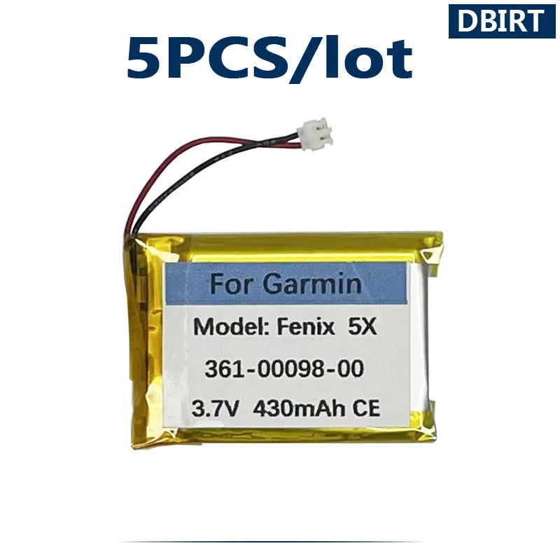 Аккумулятор 5 шт./лот «0» цикл 430 мАч 361-00098-00 для спортивных часов Garmin Fenix 5X Fenix5X, Аккумулятор AKKU
Аккумулятор 5 шт./лот «0» цикл 430 мАч 361-00098-00 для спортивных часов Garmin Fenix 5X Fenix5X, Аккумулятор AKKU