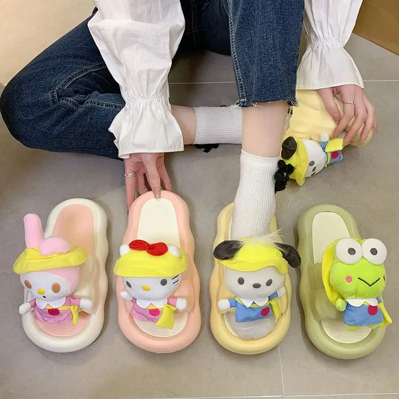 Slippers Kawaii Sanrio Pachacco Cartoon Cute Hellokittys Mymelody Summer Home Shoes Non-Slip Comfortable Anime Birthday Gift
Slippers Kawaii Sanrio Pachacco Cartoon Cute Hellokittys Mymelody Summer Home Shoes Non-Slip Comfortable Anime Birthday Gift