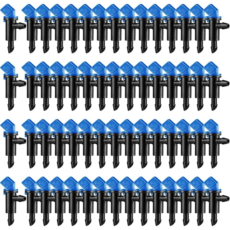60 Pieces Irrigation Drip Emitter Garden Flag Irrigation Dripper, Trees And Shrubs (Blue Black,2GPH)
60 Pieces Irrigation Drip Emitter Garden Flag Irrigation Dripper, Trees And Shrubs (Blue Black,2GPH)