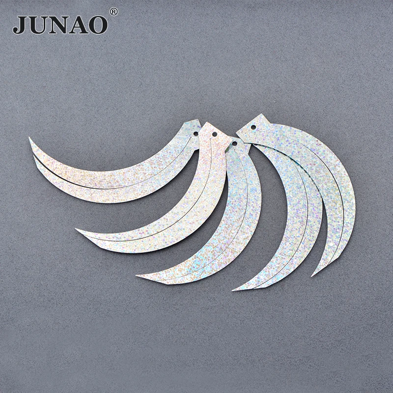 JUNAO Top Quality 100g 50x83mm Sickle Shape Sew On Large Leaf Flakes Sequins Flatback Paillettes For Garment Clothing Crafts
JUNAO Top Quality 100g 50x83mm Sickle Shape Sew On Large Leaf Flakes Sequins Flatback Paillettes For Garment Clothing Crafts