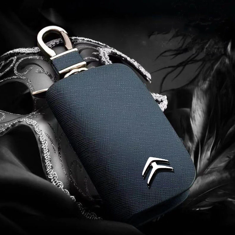 Leather Car Key Case Keyless Cover Key Shell For Citroen Ami C3-XR SUV CX20 TRE 2CV DS23 SM DS21 DS19 e-Mehari SpaceTourer DS5
Leather Car Key Case Keyless Cover Key Shell For Citroen Ami C3-XR SUV CX20 TRE 2CV DS23 SM DS21 DS19 e-Mehari SpaceTourer DS5