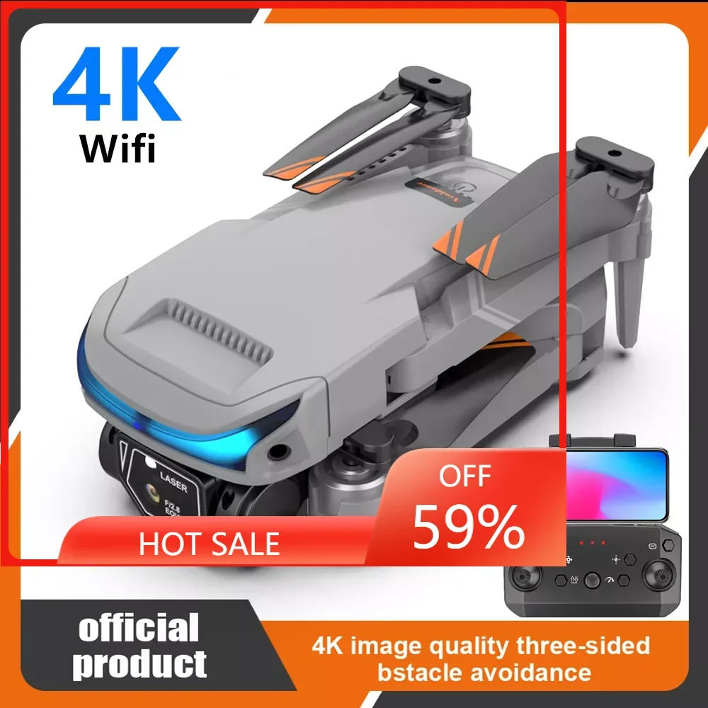 4K Profesional GPS 5KM Dual HD Quadcopter With Camera With 360 Obstacle Avoidance 5G WiFi VS XT9 Mini Drone RC Quadcopter
4K Profesional GPS 5KM Dual HD Quadcopter With Camera With 360 Obstacle Avoidance 5G WiFi VS XT9 Mini Drone RC Quadcopter