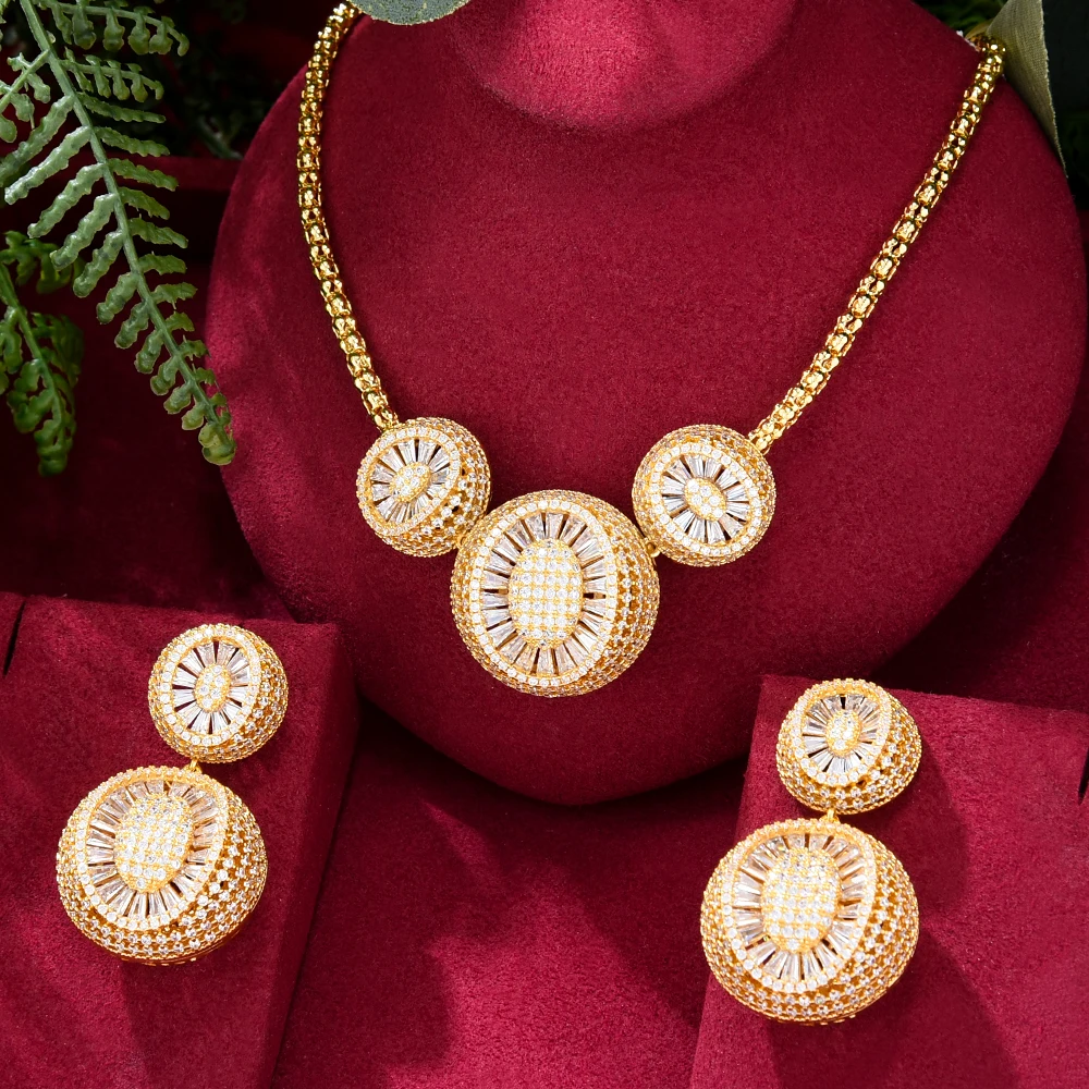 

GODKI новые роскошные серьги с пересечением ожерелье ювелирные изделия набор супер CZ для благородных женщин Свадебная фотосессия лучший пода...