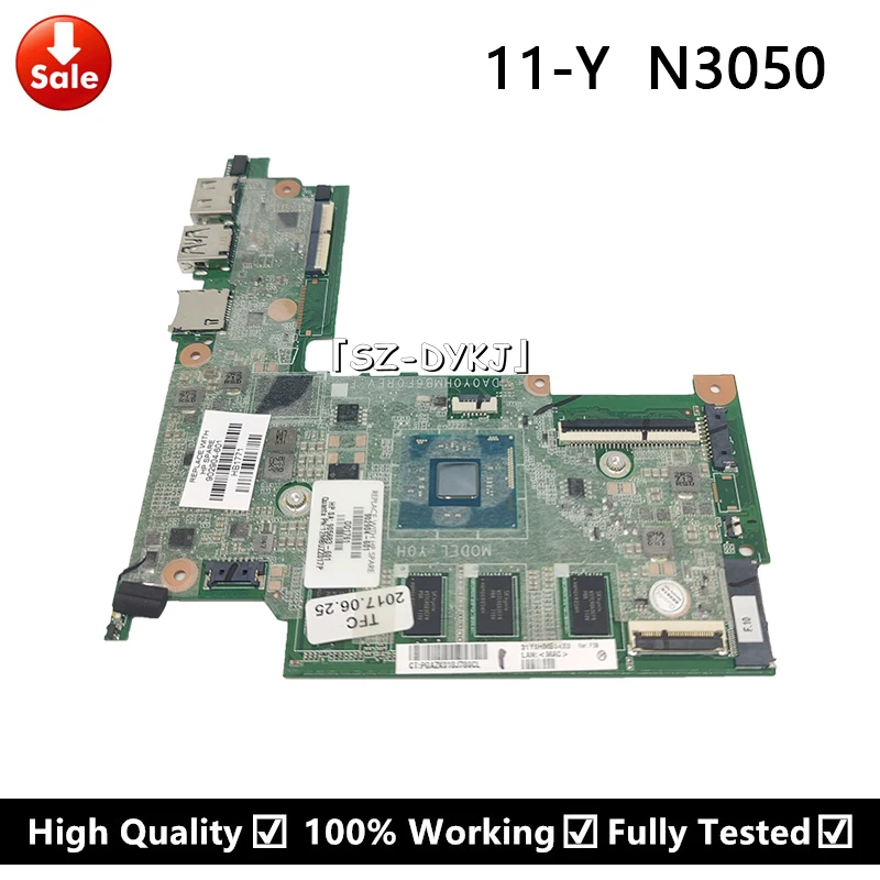 For HP 11-Y 11-R TPN-Q166 Laptop Motherboard with N3050 902904-601 902904-501 902904-001 DA0Y0HMB6F0 Mainboard 100% Tested
For HP 11-Y 11-R TPN-Q166 Laptop Motherboard with N3050 902904-601 902904-501 902904-001 DA0Y0HMB6F0 Mainboard 100% Tested