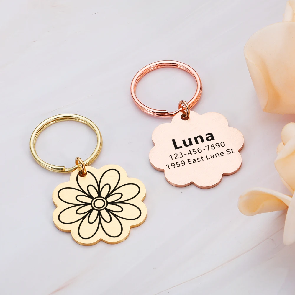 Personalized Dog Cat Pet ID Tags Engraved Cat Puppy Flower Tag Pet ID Name Number Address Collar Tag Pendant Pet Accessories
Personalized Dog Cat Pet ID Tags Engraved Cat Puppy Flower Tag Pet ID Name Number Address Collar Tag Pendant Pet Accessories