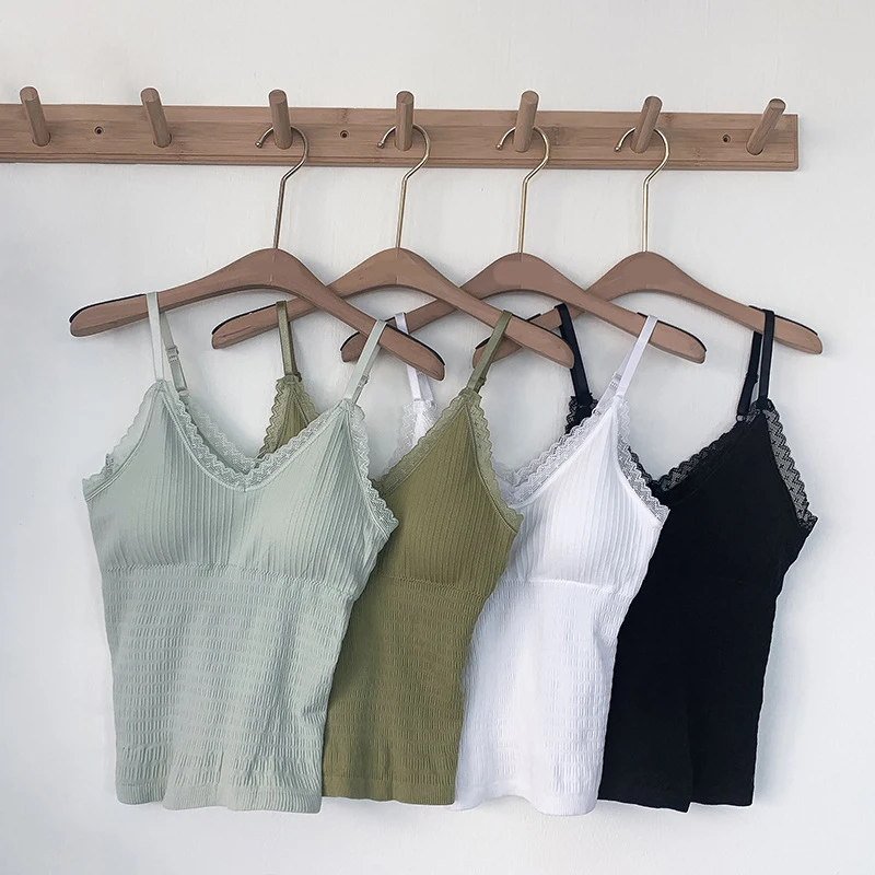 Chest Wrap Camisole Tank Top Lace Vest Sleeveless Sexy One Piece Base Beauty Back Summer Comfortable Solid Color Ladies Camisole
Chest Wrap Camisole Tank Top Lace Vest Sleeveless Sexy One Piece Base Beauty Back Summer Comfortable Solid Color Ladies Camisole