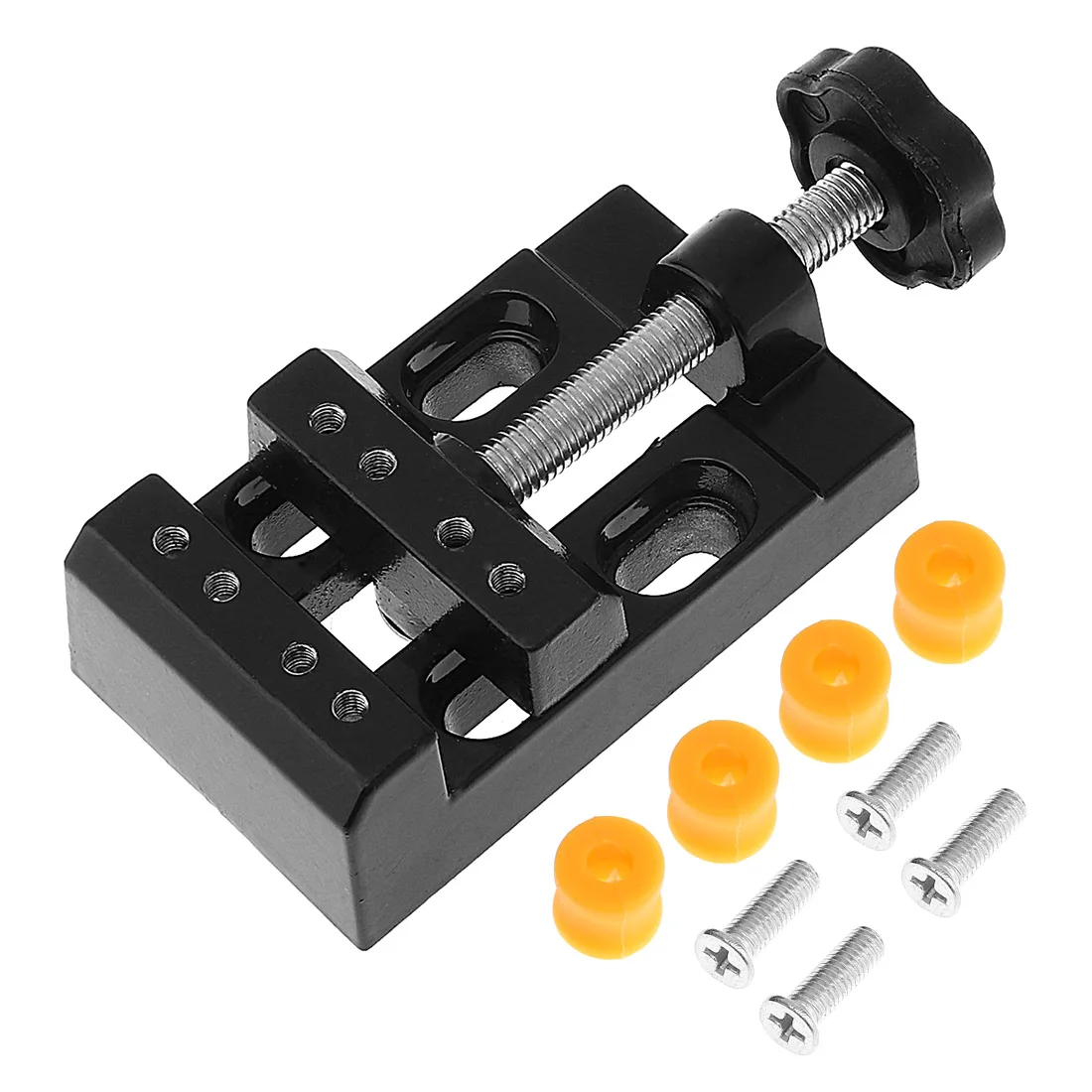 Mini Aluminum Alloy Black Jaw Bench Clamp Drill Press Vice Micro Clip with Screws for Clamping Table / Water Pump
Mini Aluminum Alloy Black Jaw Bench Clamp Drill Press Vice Micro Clip with Screws for Clamping Table / Water Pump