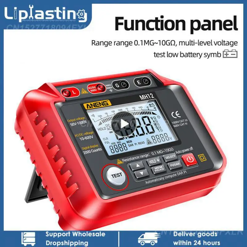 1/2/4PCS MH13 Ohm Tester Digital Multimeter Megometro Insulation Earth High Voltage Megger Resistance Meter Tester Megohmmeter
1/2/4PCS MH13 Ohm Tester Digital Multimeter Megometro Insulation Earth High Voltage Megger Resistance Meter Tester Megohmmeter