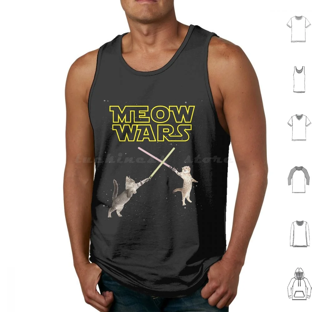 Meow Wars Funny Cat Lover Cat Fight Sci-Fi Tank Tops Print Cotton Meow Wars Meow Cat Cats Kitten Kitty Cat Lover
Meow Wars Funny Cat Lover Cat Fight Sci-Fi Tank Tops Print Cotton Meow Wars Meow Cat Cats Kitten Kitty Cat Lover