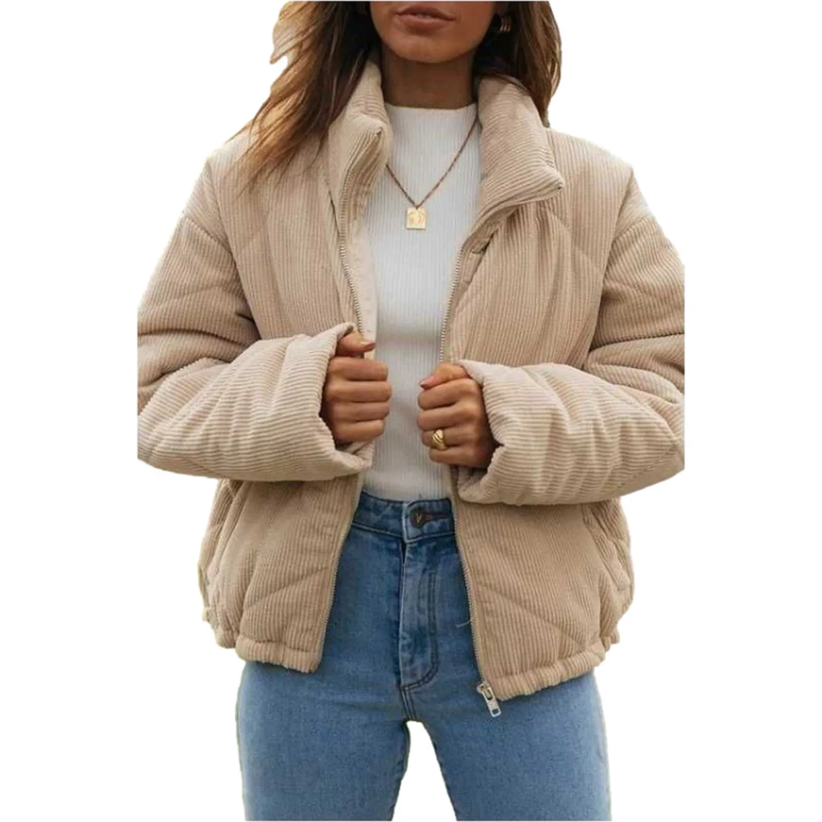 Open Front Fringe Jacket Women'S Corduroy Cotton Jacket Women'S Vertical Collar Cotton Jacket Warm Jacket Raincoat
Open Front Fringe Jacket Women'S Corduroy Cotton Jacket Women'S Vertical Collar Cotton Jacket Warm Jacket Raincoat