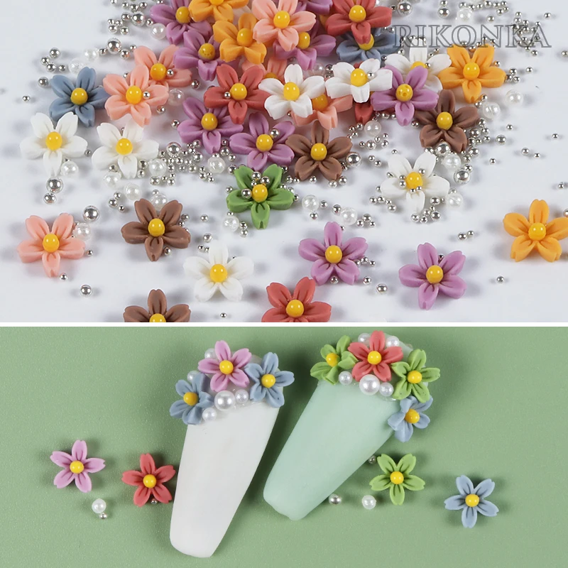 40Pcs Colorful 3D Acrylic Flower Mix Caviar Nail Ornaments Lot For Nail Art Decorations Summer DIY Luxury Charms Kawaii Manicure
40Pcs Colorful 3D Acrylic Flower Mix Caviar Nail Ornaments Lot For Nail Art Decorations Summer DIY Luxury Charms Kawaii Manicure