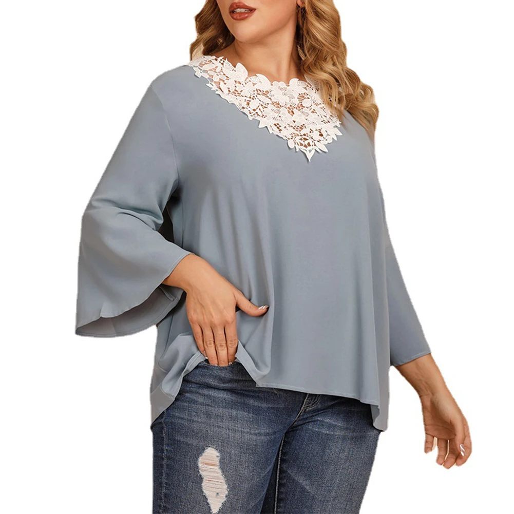 Plus Size Women Casual Tops Loose Long Sleeve T-Shirt Blouse Pullover Blouse Autumn Elegant Solid Color Shirt XL -4XL
Plus Size Women Casual Tops Loose Long Sleeve T-Shirt Blouse Pullover Blouse Autumn Elegant Solid Color Shirt XL -4XL