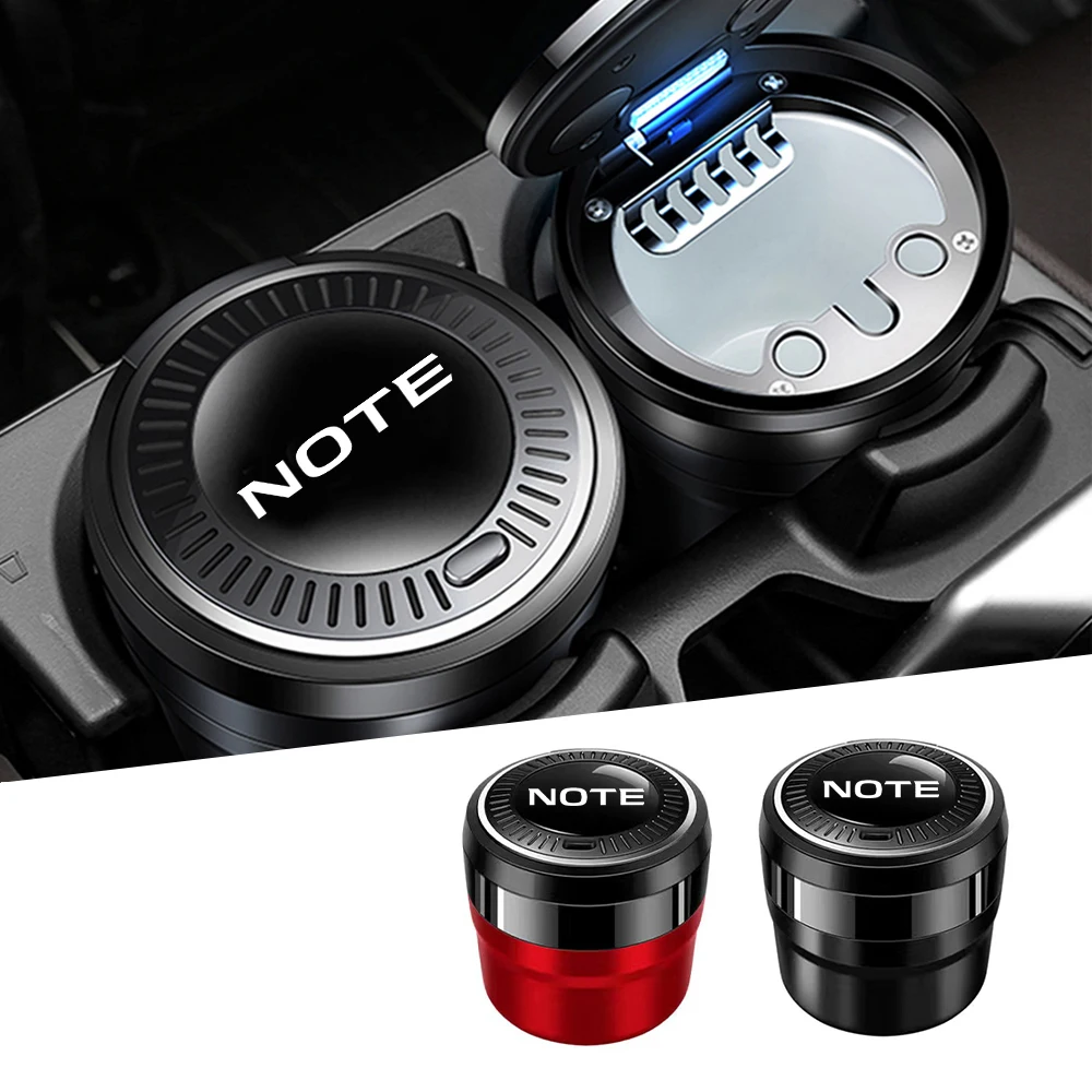 

Car Ashtray with LED Light Cigarette Cigar Ash Tray Container Smoke Ash Cylinder Smoke Cup for NISSAN NOTE Styling Accessories
