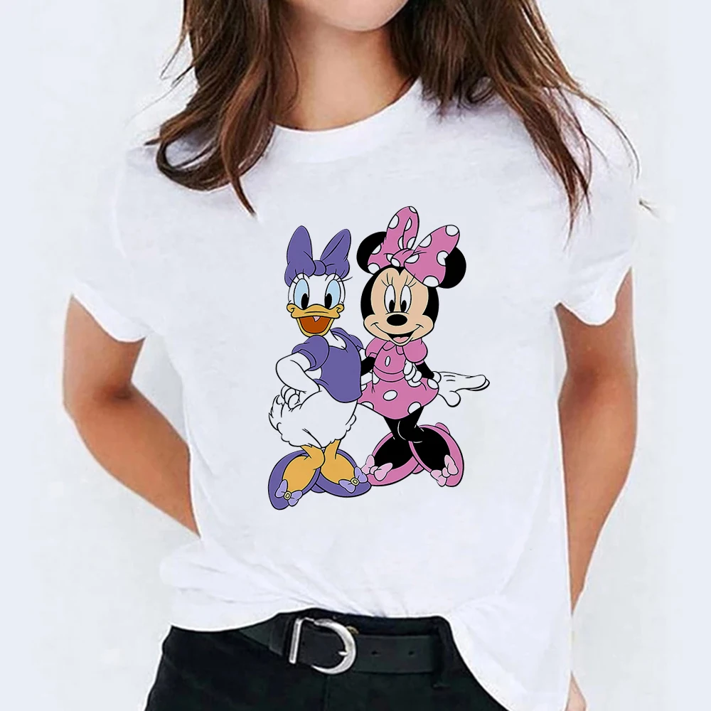 Disney White Women T-Shirts Minnie And Daisy Printing Tees Short Sleeve O-Neck Top Clothes S-2XL Comfortable Tshirt Female Trend
Disney White Women T-Shirts Minnie And Daisy Printing Tees Short Sleeve O-Neck Top Clothes S-2XL Comfortable Tshirt Female Trend