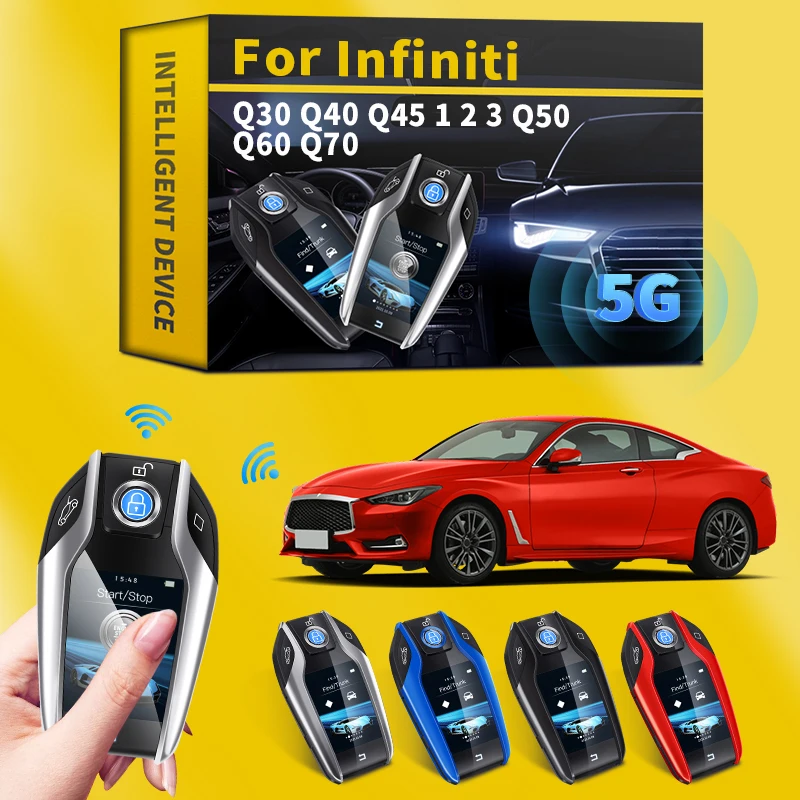For Infiniti Q30 Q40 Q45 1 2 3 Q50 Q60 Q70 Car Multi-Language Luxury LCD Smart Keys Modified Universal Smart Remote LCD Screen
For Infiniti Q30 Q40 Q45 1 2 3 Q50 Q60 Q70 Car Multi-Language Luxury LCD Smart Keys Modified Universal Smart Remote LCD Screen