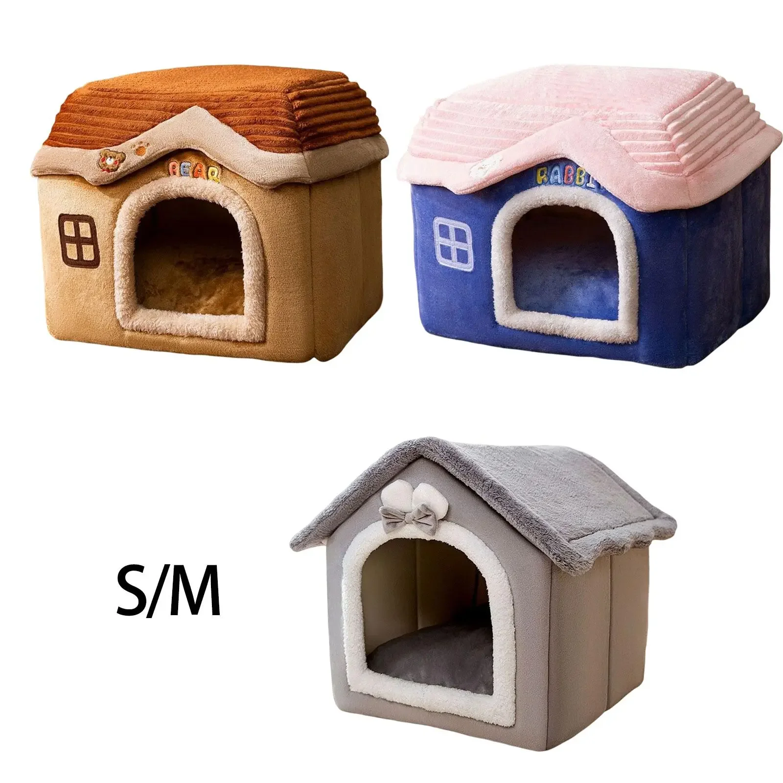 Folded Dog Bed House Removable Cushion Semienclosed Soft Sleeping Bed Basket Kitten Puppy Cozy Nest Cat Tent Bed Indoor Cats Bed
Folded Dog Bed House Removable Cushion Semienclosed Soft Sleeping Bed Basket Kitten Puppy Cozy Nest Cat Tent Bed Indoor Cats Bed