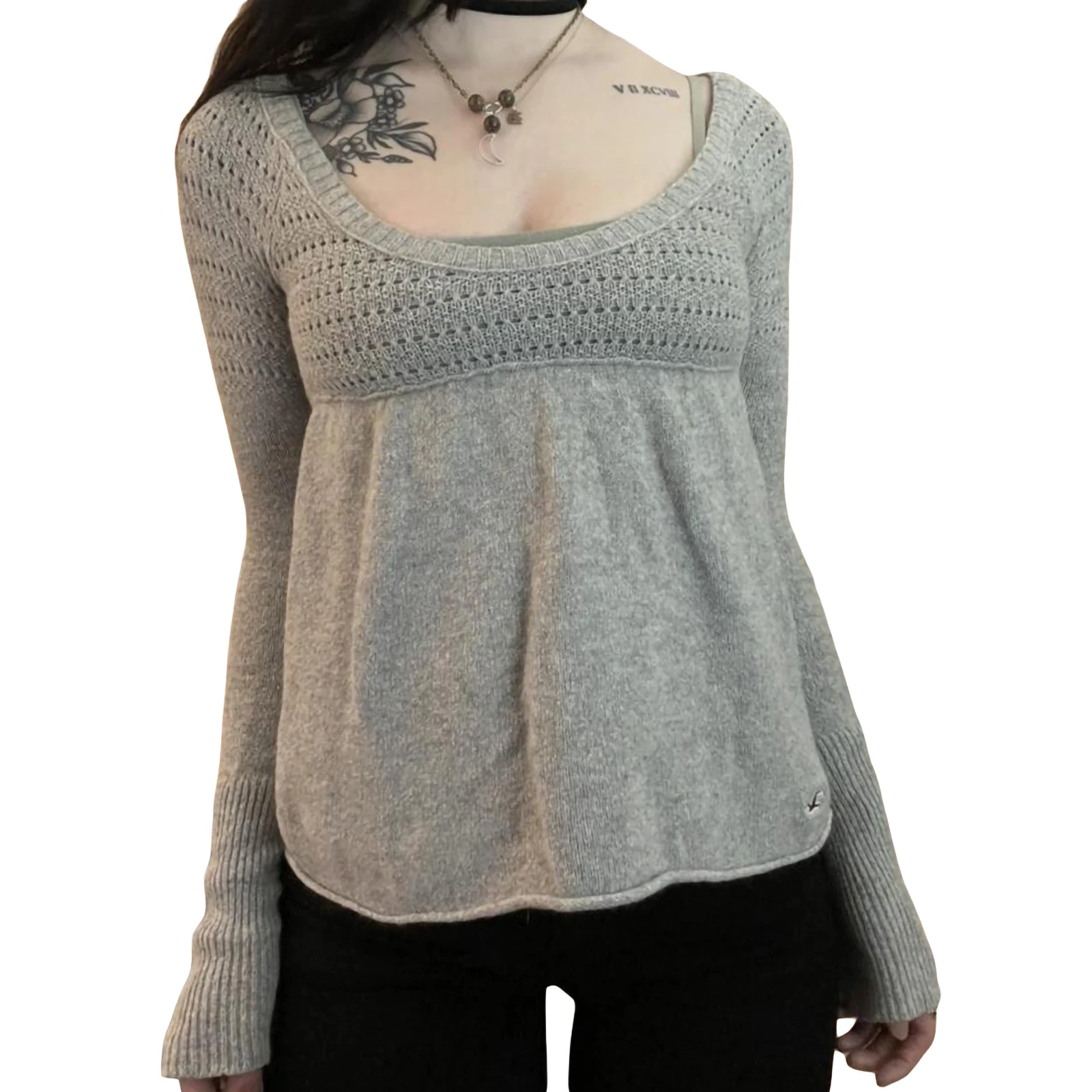 Fashion Women Knitwear Tops Long Sleeve U Neck Solid Color Knitted Pullovers Casual Party Street Fall Winter Tops
Fashion Women Knitwear Tops Long Sleeve U Neck Solid Color Knitted Pullovers Casual Party Street Fall Winter Tops