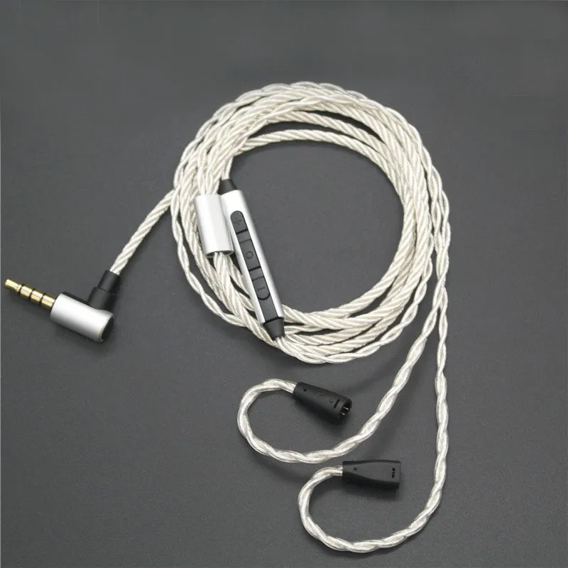 For Sennheiser IE80 IE8I IE8 Earphone replacement cable 4 core Silver plated headphone cable with mic +/-Pushbuttons
For Sennheiser IE80 IE8I IE8 Earphone replacement cable 4 core Silver plated headphone cable with mic +/-Pushbuttons