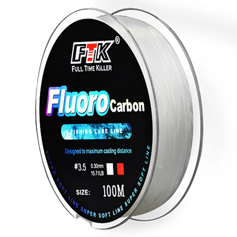 And Easy To Use Roll X Fishing Line Lure Line 100M 4.13-34.32LB Carbon Fiber Fluorocarbon Fishing Leader Soft Line
And Easy To Use Roll X Fishing Line Lure Line 100M 4.13-34.32LB Carbon Fiber Fluorocarbon Fishing Leader Soft Line