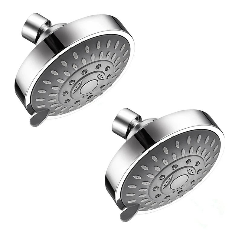 2PCS High Pressure Showerhead 5 Settings Showerhead With Adjustable Swivel Ball Joint
2PCS High Pressure Showerhead 5 Settings Showerhead With Adjustable Swivel Ball Joint