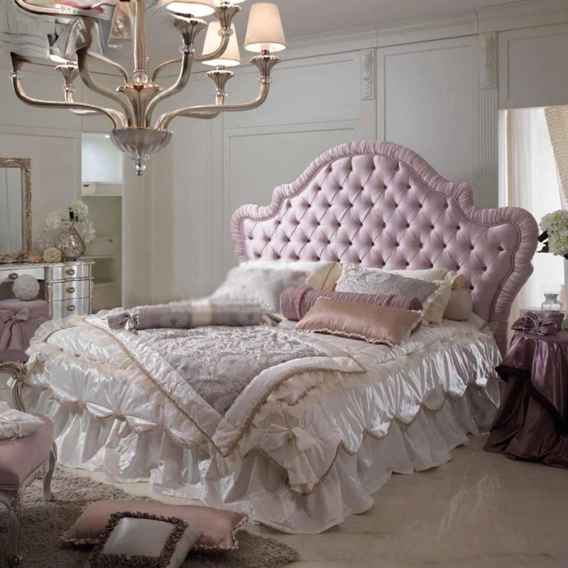 European-style master bedroom luxury wedding bed simple European luxury fabric bed 1.8m neo-classical storage princess bed
European-style master bedroom luxury wedding bed simple European luxury fabric bed 1.8m neo-classical storage princess bed