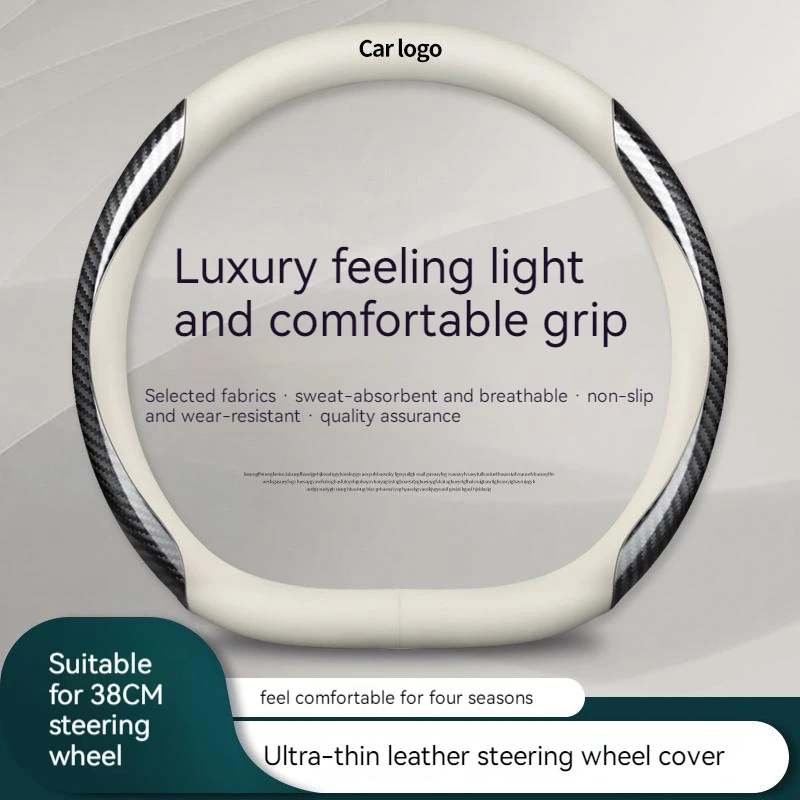 Car Leather Carbon Fiber Non-slip Steering Wheel Cover For Alfa Romeo Stelvio Mito Giulia 147 156 159 Giulietta Auto Accessories
Car Leather Carbon Fiber Non-slip Steering Wheel Cover For Alfa Romeo Stelvio Mito Giulia 147 156 159 Giulietta Auto Accessories