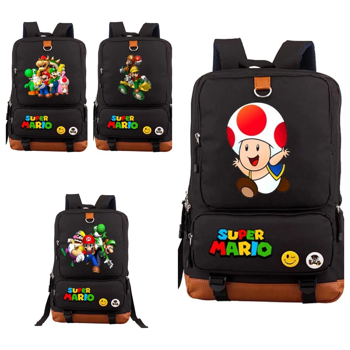 Game Super Mario Mario Backpack Student School Bag Youth Backpack Elementary and Middle School Students Casual Backpack
Game Super Mario Mario Backpack Student School Bag Youth Backpack Elementary and Middle School Students Casual Backpack