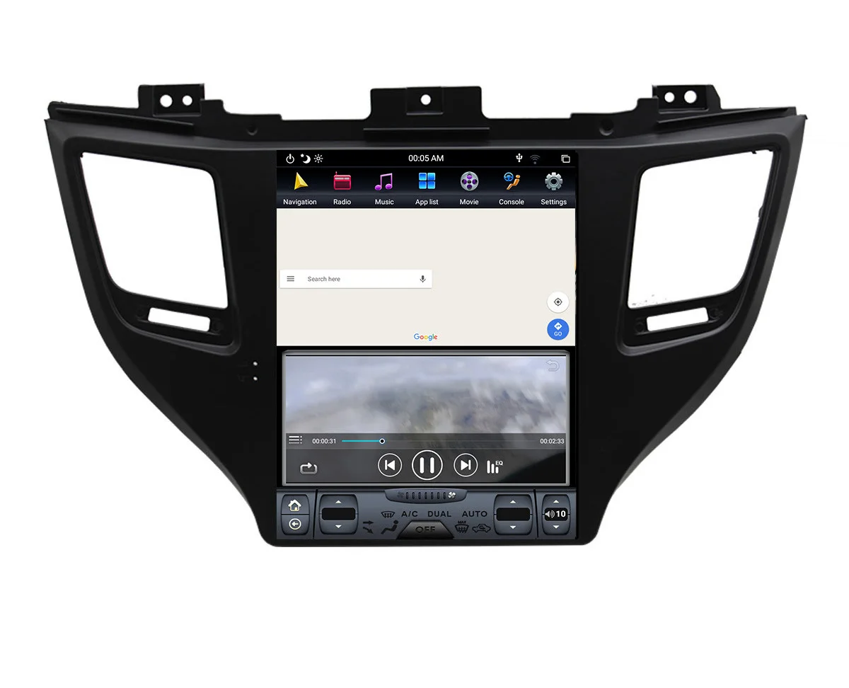10.4" tesla style vertical screen android 9.0 Six core Car video radio Navigation for hyundai Ix35 Tucson 2016-2017
10.4" tesla style vertical screen android 9.0 Six core Car video radio Navigation for hyundai Ix35 Tucson 2016-2017