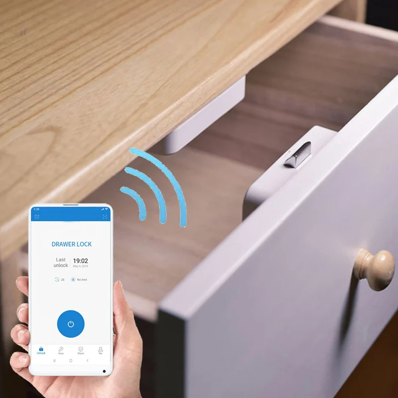 Tuya APP Bluetooth Remote Control Cabinet Drawer Lock Invisible Keyless Hidden Electrics Lock Security Phone Control Lock
Tuya APP Bluetooth Remote Control Cabinet Drawer Lock Invisible Keyless Hidden Electrics Lock Security Phone Control Lock