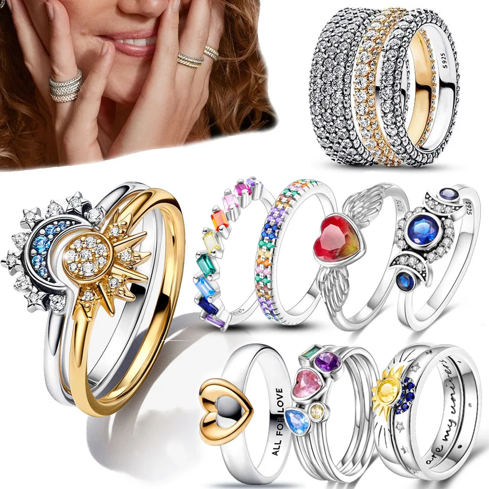 Real 925 Sterling Silver Celestial Blue Sparkling Moon Ring for Women Silver Jewelry
Real 925 Sterling Silver Celestial Blue Sparkling Moon Ring for Women Silver Jewelry
