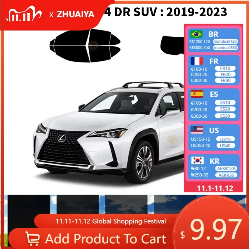 Нанокерамическая Автомобильная УФ-пленка Precut для окон, автомобильная оконная пленка для LEXUS UX 4 DR SUV 2019-2023
Нанокерамическая Автомобильная УФ-пленка Precut для окон, автомобильная оконная пленка для LEXUS UX 4 DR SUV 2019-2023