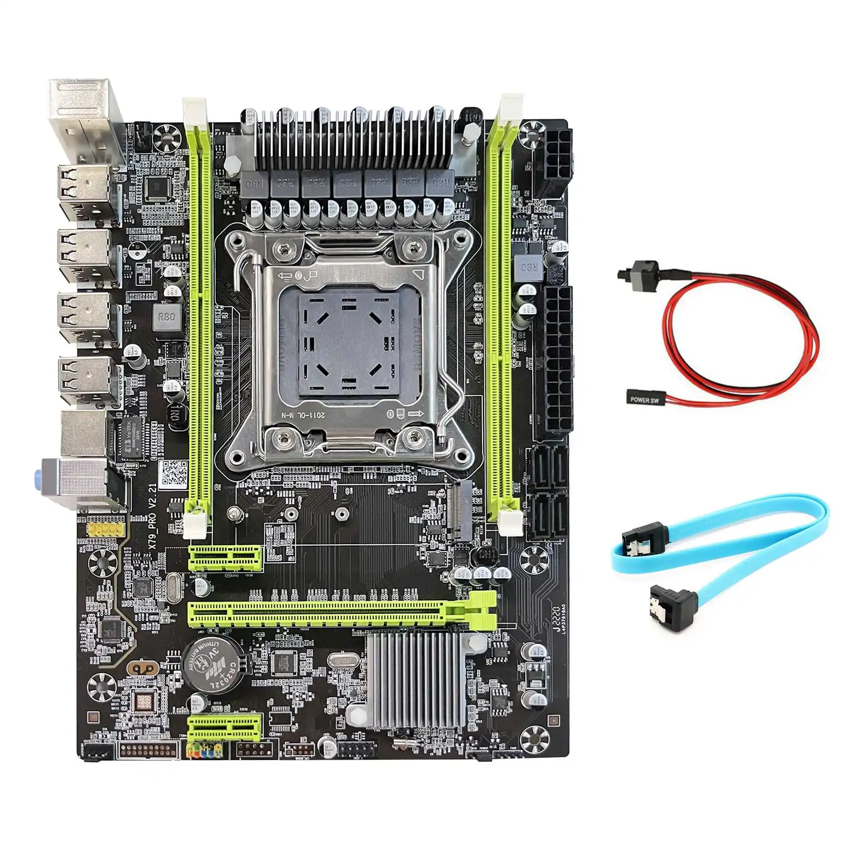 X79 Motherboard Upgrade X79 Pro+SATA Cable+Switch Cable NVME LGA2011 DDR3 Support E5-2660 2670 2680 CPU for LOL CF PUBG
X79 Motherboard Upgrade X79 Pro+SATA Cable+Switch Cable NVME LGA2011 DDR3 Support E5-2660 2670 2680 CPU for LOL CF PUBG