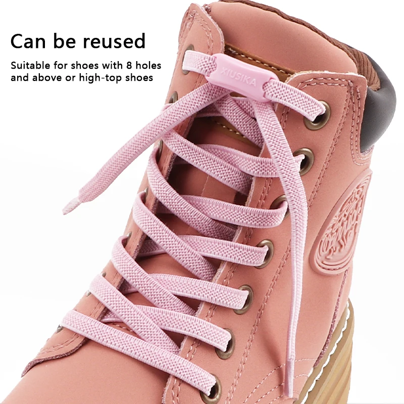 

Creative Elastic Laces Sneakers Flats No Tie Shoelace Innovation Athletic Shoelaces Without Ties Kids Adult Shoes Accessories