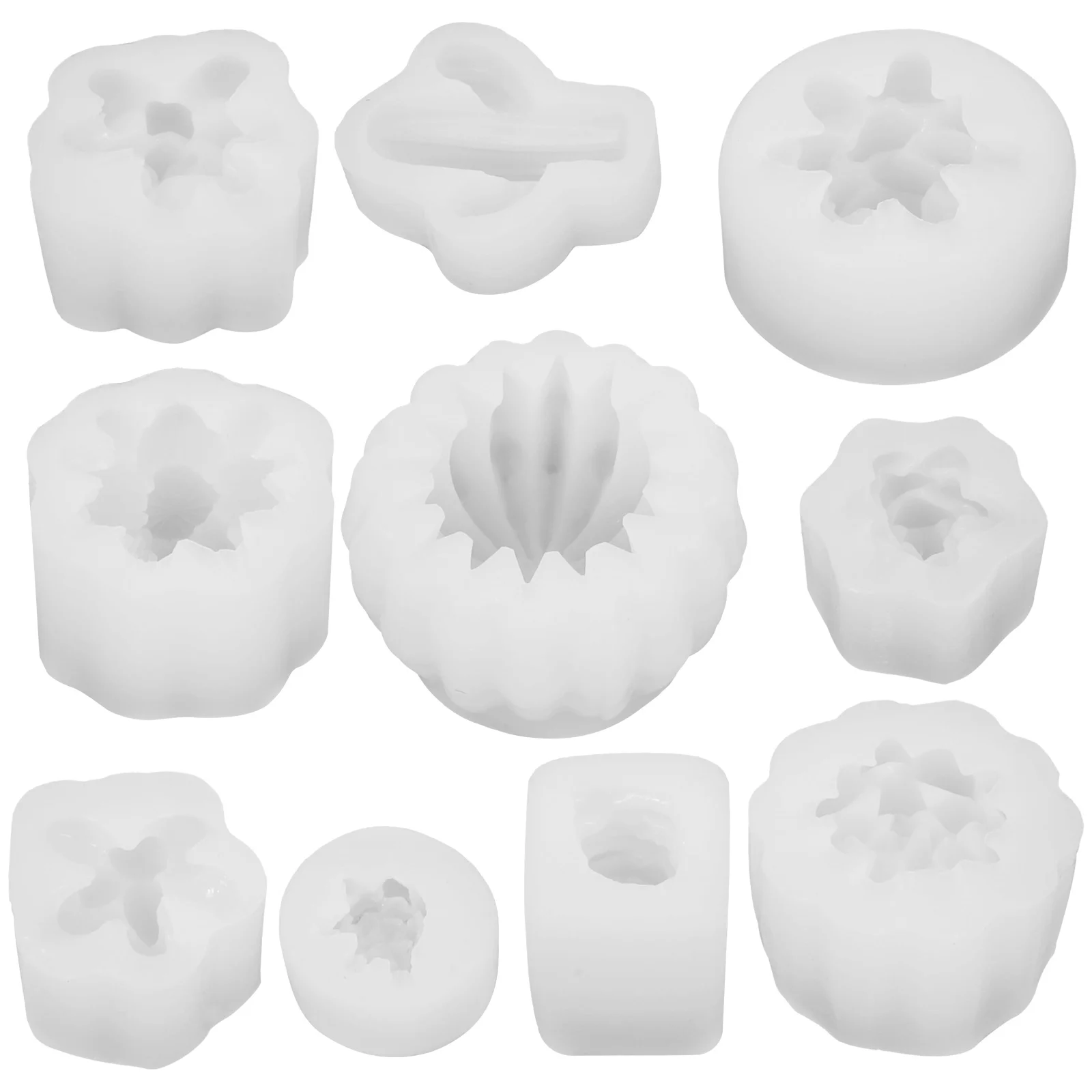 10 Pcs Wax Molds Flower Embellishments Silicone Making Flowers Decor Bulk Candles Wicks
10 Pcs Wax Molds Flower Embellishments Silicone Making Flowers Decor Bulk Candles Wicks