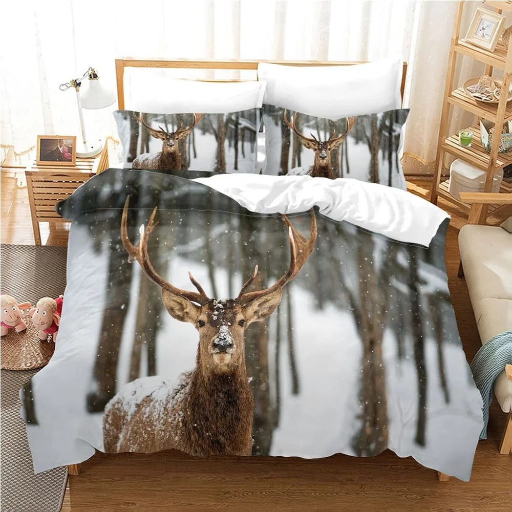 Bed Sheet Pillow Case Bed Sheets Home Textile Bed Sheet Real Deer Pattern Protector Bed Coverlet
Bed Sheet Pillow Case Bed Sheets Home Textile Bed Sheet Real Deer Pattern Protector Bed Coverlet