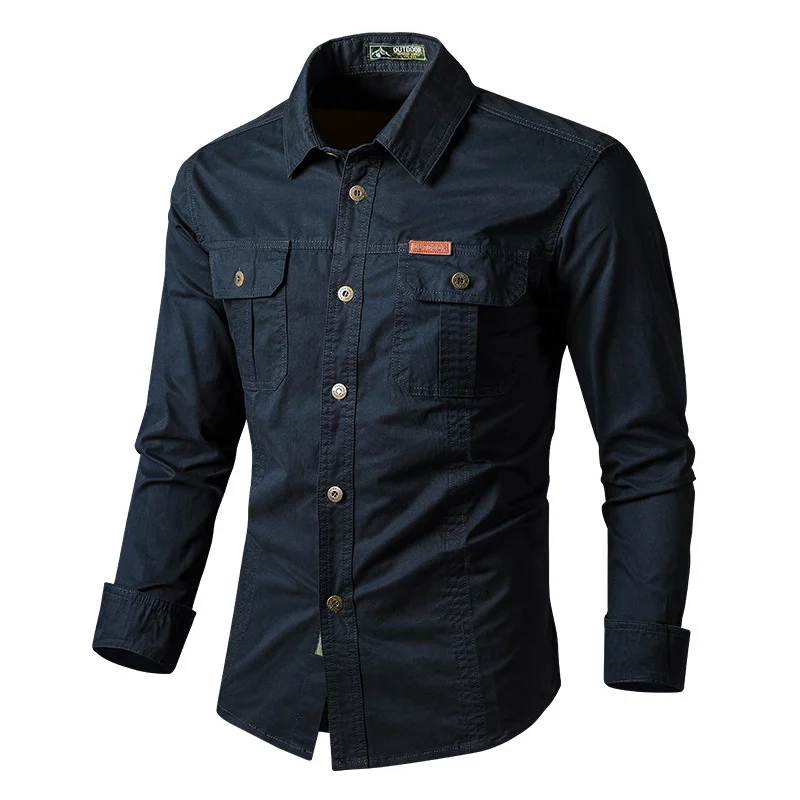 Men's Large Size Loose Long-sleeved Shirt Men's Autumn Washed Cotton Multi-bag Tooling Business Casual Shirt Tide Clothing 2023
Men's Large Size Loose Long-sleeved Shirt Men's Autumn Washed Cotton Multi-bag Tooling Business Casual Shirt Tide Clothing 2023