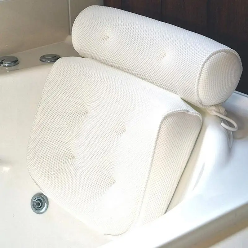 Breathable 3D Mesh Spa Bath Pillow with Suction Cups Neck and Back Support Spa Pillow for Home Hot Tub Bathroom Accessories
Breathable 3D Mesh Spa Bath Pillow with Suction Cups Neck and Back Support Spa Pillow for Home Hot Tub Bathroom Accessories