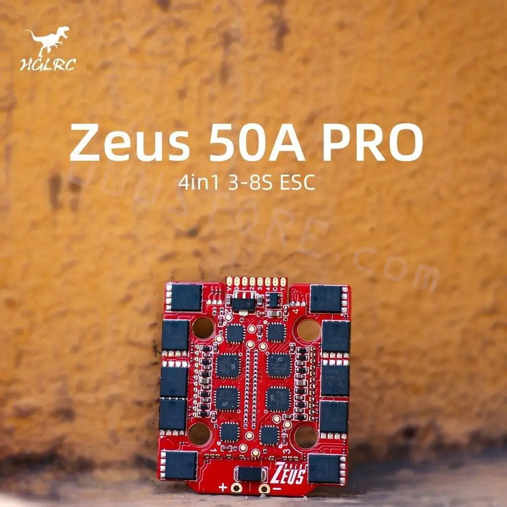 HGLRC Zeus 50A PRO BLHELIS 50A 4in1 3-8S Brushless ESC 20X20mm for RC FPV Freestyle Flight Controller Stack DIY Parts
HGLRC Zeus 50A PRO BLHELIS 50A 4in1 3-8S Brushless ESC 20X20mm for RC FPV Freestyle Flight Controller Stack DIY Parts