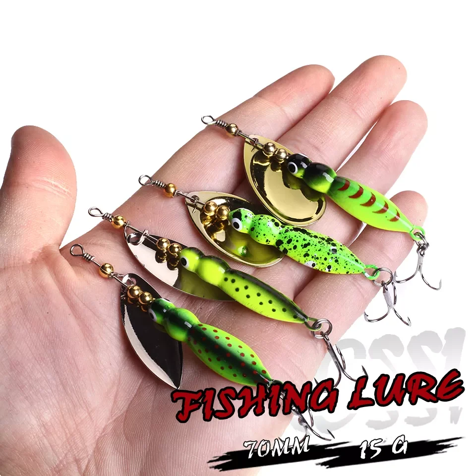 15g 7cm Insects Fishing lure Spoon Bass Artificial Spinner BaitMetal Pike Fishing Hooks Sinking lures
15g 7cm Insects Fishing lure Spoon Bass Artificial Spinner BaitMetal Pike Fishing Hooks Sinking lures