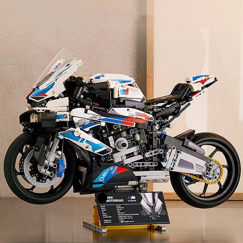 Technical Motorcycle M1000 RR Toys Kawasakies H2R Carbon Fiber Model Vehicle Racing Car Building Block Bricks 42130 Kid Gift
Technical Motorcycle M1000 RR Toys Kawasakies H2R Carbon Fiber Model Vehicle Racing Car Building Block Bricks 42130 Kid Gift