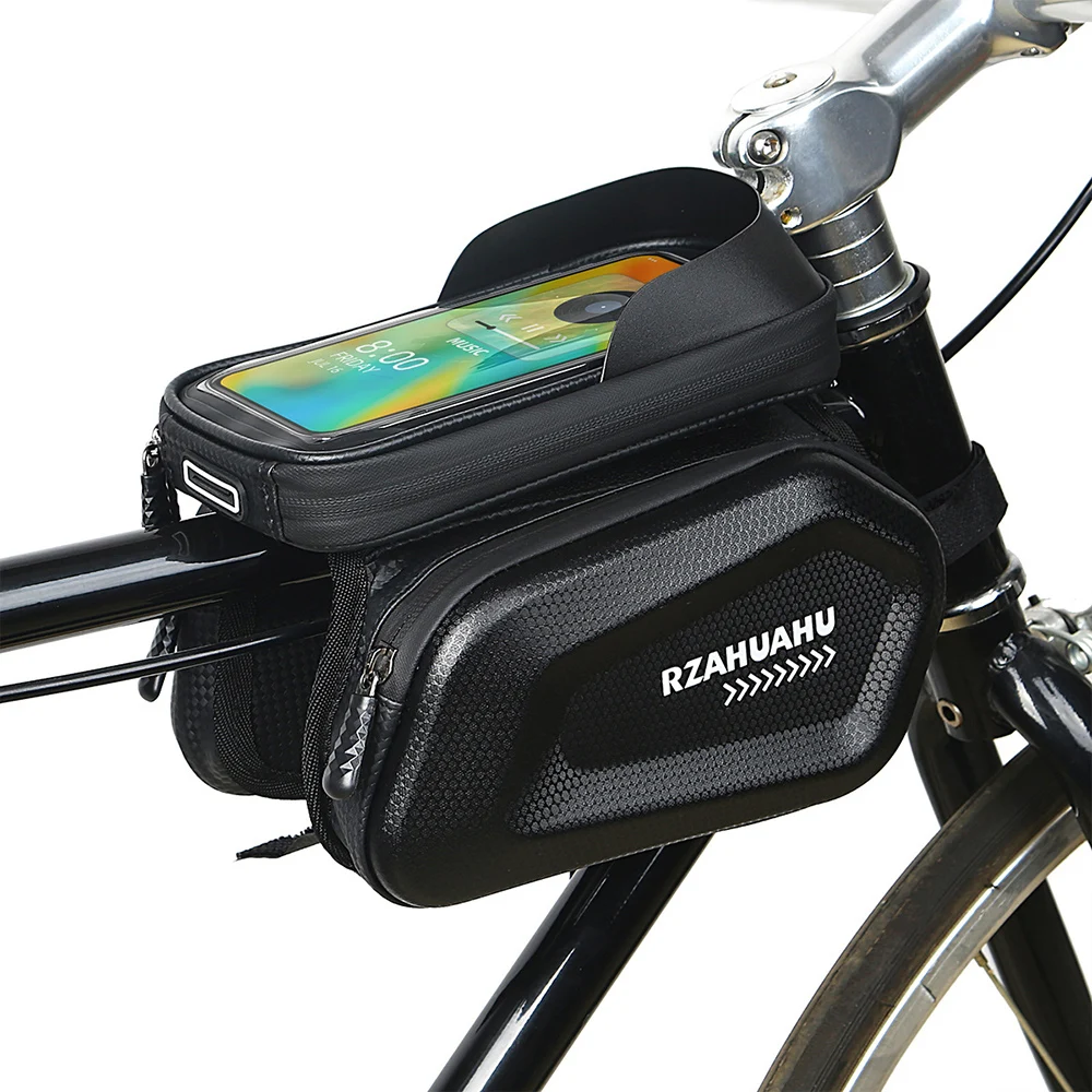 Front Bike Bag 7 Inch Phone Screen Touch Reflective Waterproof Hard Shell Bicycle Top Tube Storage Bags MTB Bike Accessories
Front Bike Bag 7 Inch Phone Screen Touch Reflective Waterproof Hard Shell Bicycle Top Tube Storage Bags MTB Bike Accessories